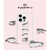 abbi FRIENDS iPhone 14 Pro用夜は猫といっしょソフトクリアケース キュルガ(パターン) ABF26629I14PR-イメージ15