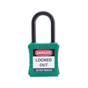 IFAM/ロックアウト用南京錠 ナイロン製シャックル 緑 0 44840 FC306VC-3860960-イメージ1