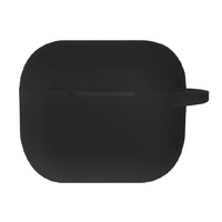 グルマンディーズ AirPods(第3世代)用シリコンケース ブラック ARP-010BK
