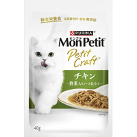 ネスレピュリナペットケア モンプチプチクラフトチキン野菜入りソース仕立て(40g) ﾓﾝﾌﾟﾁﾌﾟﾁｸﾗﾌﾄﾁｷﾝ40G