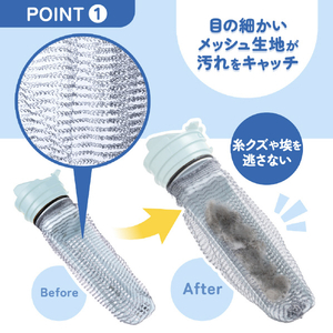 ダイヤ ドラム式洗濯機用糸くずフィルター10枚入 ﾄﾞﾗﾑｼｷｾﾝﾀｸｷﾖｳｲﾄｸｽﾞﾌｲﾙﾀ-10-イメージ3