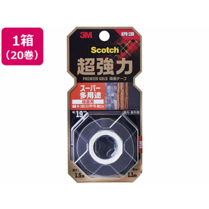 3M スコッチ 超強力両面テープ プレミアゴールド粗面用19mm 20巻 FCV3383-KPR-19R-イメージ1