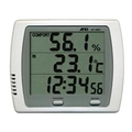 エーアンドデイ 時計付 デジタル温湿度計 AD-5681