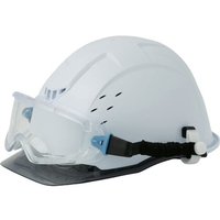 ミドリ安全 ゴーグル型 保護メガネ ヘルメット取付式 VG-501F SPG FCD419E-1142099