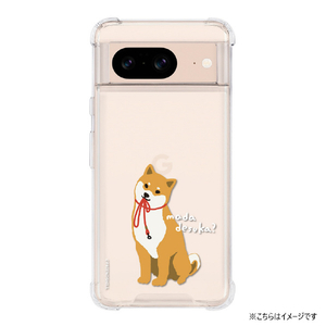 abbi FRIENDS Google Pixel 8用しばたさん ハイブリッドケース お散歩まだですか？ ABF26631P8-イメージ2