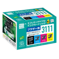 エコリカ ブラザー用リサイクルインクカートリッジ LC3111-4PK FC90326-ECI-BR3111-4P