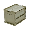 トラスコ中山 TRUSCO/オリコン α折りたたみコンテナ フタ付 20L OD色 FCD406D-2594767