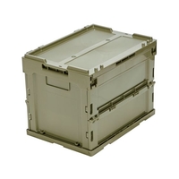 トラスコ中山 TRUSCO/オリコン α折りたたみコンテナ フタ付 20L OD色 FCD406D-2594767
