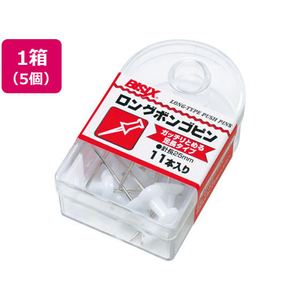 ミツヤ ロングボンゴピン 白 11本×5 FC12656-BX1-4-WH-イメージ1