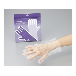 アズワン ポリエチレン手袋 エコノミー 薄手 外エンボス付 L 100枚入 FCD458Z-2-4975-01-イメージ2