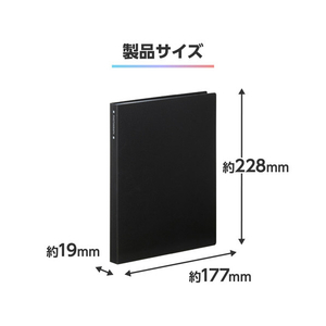 ハクバ フォトアルバム ビュートクリア KG(ハガキ)サイズ 80枚収納 ブラック ABTC-KG80BK-イメージ7