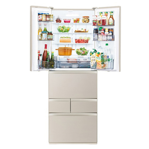 東芝 462L 6ドア冷蔵庫 VEGETA サテンゴールド GR-Y460FH(EC)-イメージ2