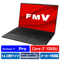 富士通 ノートパソコン LIFEBOOK ピクトブラック FMVUXH1B