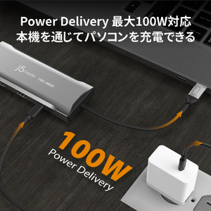 j5 create USB-C 11in1マルチアダプター スペースグレー JCD397-イメージ10