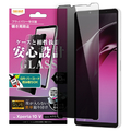 レイアウト Xperia 10 V用ガラスフィルム 防埃 10H 180° 覗き見防止 RT-RXP10M5F/BSPG