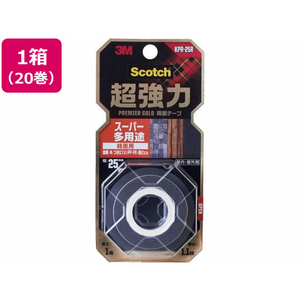 3M スコッチ 超強力両面テープ プレミアゴールド粗面用25mm 20巻 FCV3384-KPR-25R-イメージ1