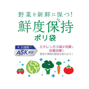 ストリックスデザイン 鮮度保持ポリ袋 Lサイズ 40枚 F038650-SA-097-イメージ5