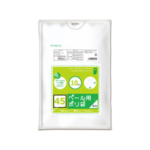 オルディ プラスプラス ペール用 乳白半透明 45L 10枚 FC79047-PP-W45-10-イメージ1