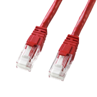 サンワサプライ つめ折れ防止カテゴリ6LANケーブル(1m) レッド KB-T6TS-01RN
