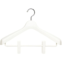 シンコハンガー モノクローゼット スーツハンガークリップ40 ホワイト FC654MR