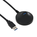 アイネックス 卓上型USB3．2Gen1延長ケーブル(1．5m) ブラック U31AA-MF15DSK