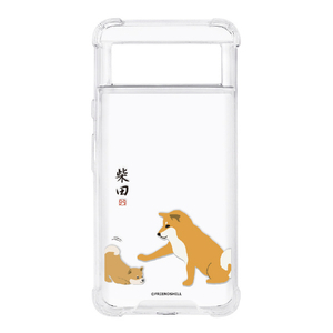 abbi FRIENDS Google Pixel 8用しばたさん ハイブリッドケース 子犬 ABF26633P8-イメージ1