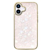 ユニケース iPhone 16 Plus用Glass Shell Case ピンク UNI-CSIP24L-0GSPN