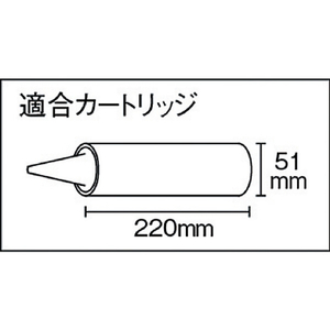 トラスコ ハンドル回転式カートリッジガン KGK-TRUSCO-イメージ2