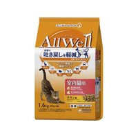 ユニ・チャーム AllWell 室内猫用 チキン味 挽き小魚とささみフリーズドライパウダー入り 1.6kg FC100RK