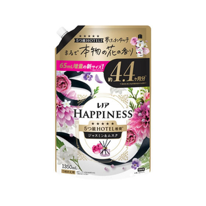Ｐ＆Ｇ レノアハピネス 夢ふわタッチ ジャスミン&ムスク 詰替 超特大 1350mL FCK725C-イメージ1