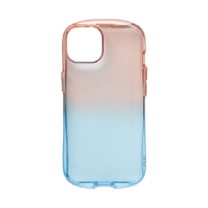 Hamee iPhone 14用TPUケース IFACE LOOK IN CLEAR LOLLY ストロベリー/アクア 41-946343-イメージ1