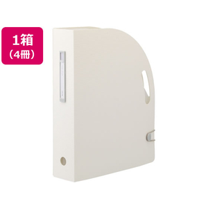 リヒトラブ noie-style ドキュメントボックス A4タテ ホワイト 4冊 FC726PA-F-7690-0-イメージ1