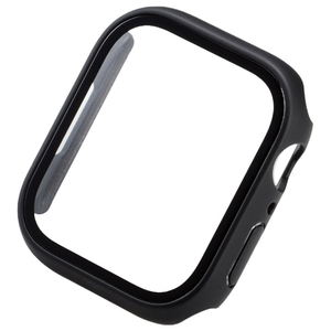 エレコム Apple Watch(45mm)用フルカバーケース プレミアムゴリラガラス セラミックコート ブラック AW-22AFCGOCBK-イメージ1
