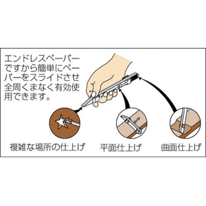 トラスコ中山 マルチサンドペーパー用替ベルト #180 3本入 180 FC219DT-2208156-イメージ2