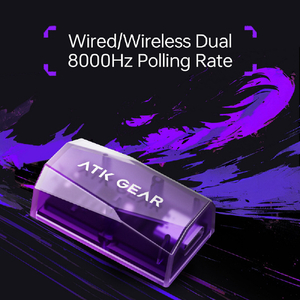 ATK Blazing Sky Duckbill Wireless Mouse Black DB-B-イメージ7