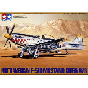 タミヤ 1/48 傑作機シリーズ No．44 ノースアメリカン F-51D マスタング(朝鮮戦争仕様) T48ﾋ44F51DN-イメージ1
