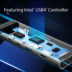 j5 create USB4 デュアルディスプレイ4K マルチハブ スペースグレー JCD401-イメージ4