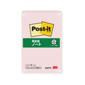 3M ポスト・イット ノート 再生紙 75×50mm ピンク 1冊 F808162-656RP-PN