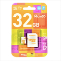 A-DATA microSDHC Class10 UHS-1 V10 A1(32GB) ホワイト/オレンジ AMSD32GA1V10EDOR