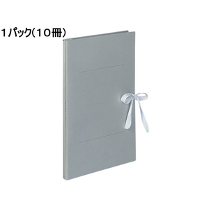 コクヨ ガバットファイル(紙製) A4タテ(ひも付き) グレー 10冊 1パック(10冊) F835904-ﾌ-H90M-イメージ1