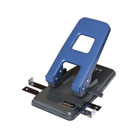 プラス パンチ ペーパーパンチ特大 2穴 穴径6mm ブルー FCC5065-30187/NO.900