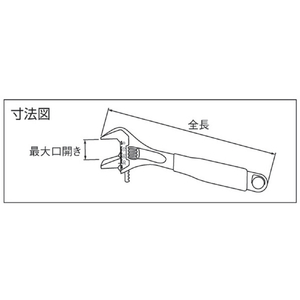 ＢＡＨＣＯ パイプレンチ兼用モンキーレンチ　最大口開き３３ｍｍ　 ブラック仕上げ ﾓﾝｷ-ﾚﾝﾁ9072P-イメージ6