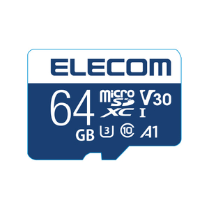 エレコム microSDXCメモリカード(UHS-I対応)(64GB) MF-EMR064GU13V3-イメージ1