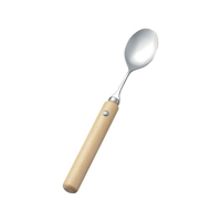 斉藤工業 木製 丸 ハンドル スプーン 小(R-10) FC899LS-6539800