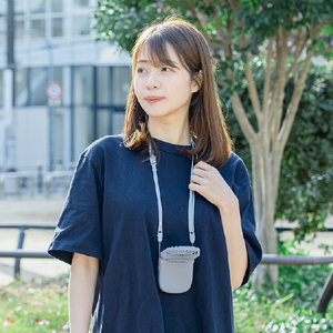 Life on Products ハンズフリー5wayスリムファン スモーキーブルー LCAF007-SB-イメージ3