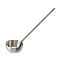 エムテートリマツ 18-8抗菌ひしゃく 目盛付 Φ15×75cmパイプ柄 15cm直径150mm柄750mm FCL4457-032619002