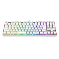 REDRAGON K552W-RGB-JPTI ゲーミングキーボード 日本語テンキーレス 銀