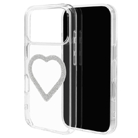 ラスタバナナ iPhone18 Pro/17Pro用 ＭＩＧＮＵ　ハイブリッドケース　ラメＳＶ クリア 9651IP6BHPMSV