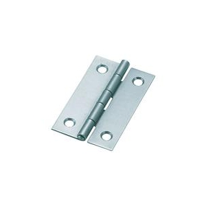 トラスコ中山 TRUSCO　スチール製薄口普通蝶番　生地仕上げ　全長25．5mm 550-25N-イメージ1