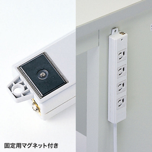 サンワサプライ 工事物件タップ(4個口・3m) グレー TAP-KS4-3-イメージ2